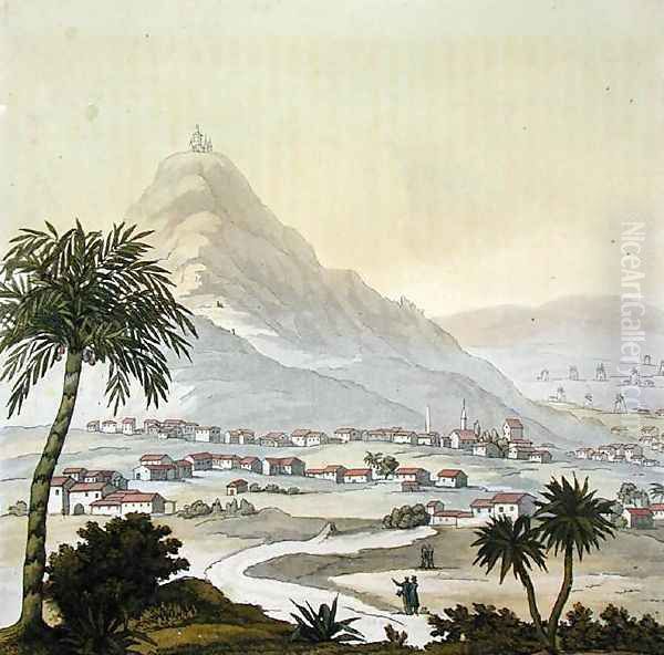 A view of the township of Lima Peru Oil Painting by Humboldt, Friedrich Alexander, Baron von