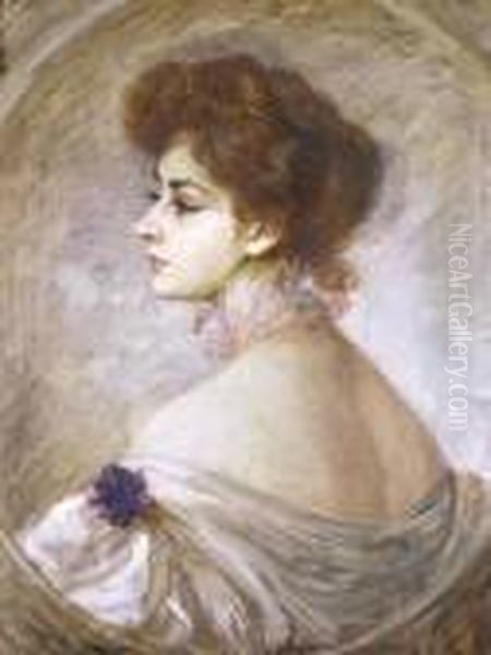 Ritratto Di Gentildonna Oil Painting by Giovanni Boldini