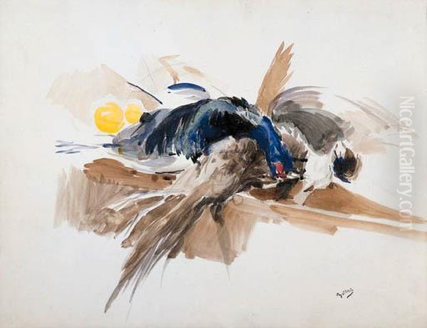 Natura Morta Con Fagiani Oil Painting by Giovanni Boldini