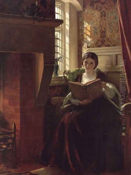 A Pleasant Corner Oil Painting by John Callcott Horsley