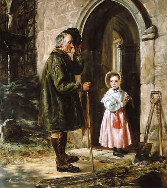 The Contrast Youth and Age Oil Painting by John Callcott Horsley