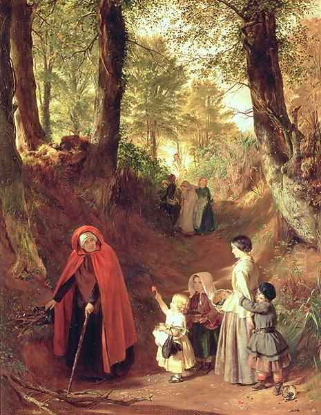 Youth and Age 3 Oil Painting by John Callcott Horsley