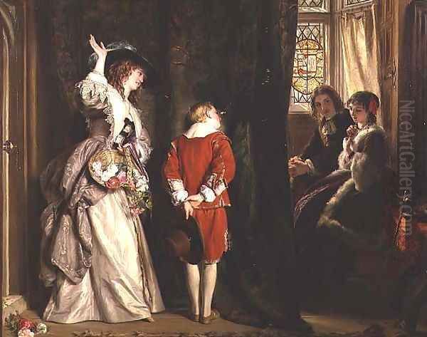 Pay for Peeping 1872 Oil Painting by John Callcott Horsley