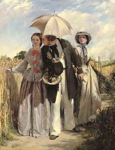 Showing a Preference 2 Oil Painting by John Callcott Horsley