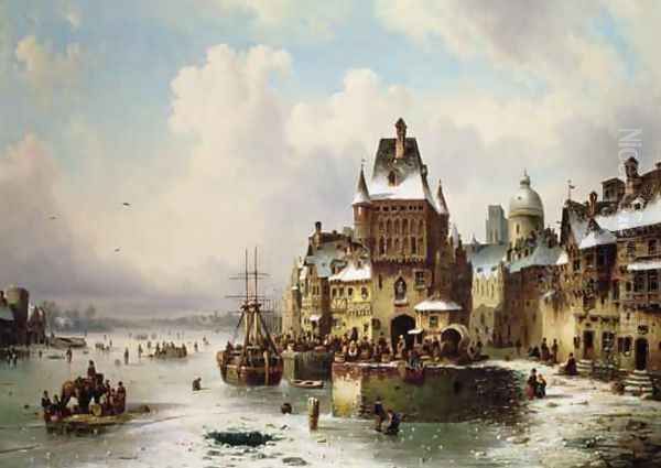 Konigsberg Kaliningrad Oil Painting by Ludwig Hermann