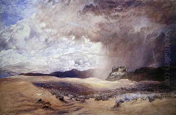 Harlech Castle Oil Painting by Alfred William Hunt