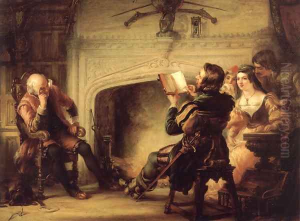 An Early Reading of Shakespeare by Solomon Alexander Hart