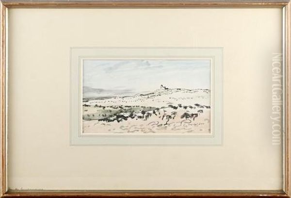 Spanish Landscape Oil Painting by Muirhead Bone