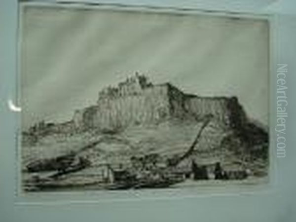 Stirling Castle Oil Painting by Muirhead Bone