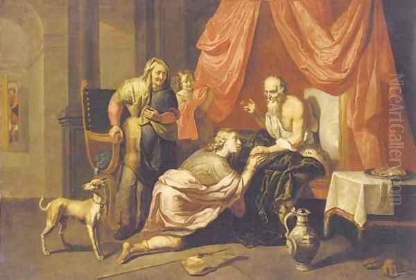 Isaac blessing Jacob 2 Oil Painting by Willem van, the Elder Herp