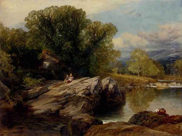 Bettws-y-Coed Oil Painting by Frederick William Hulme