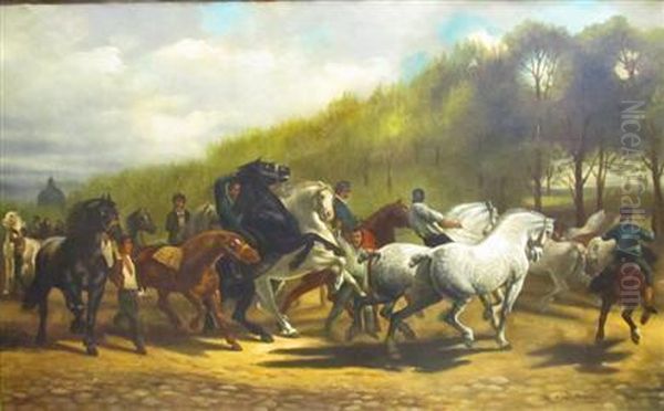 The Horse Fair Oil Painting by Rosa Bonheur