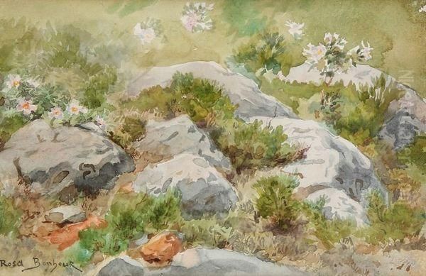 Rochers De Fontainebleau Oil Painting by Rosa Bonheur