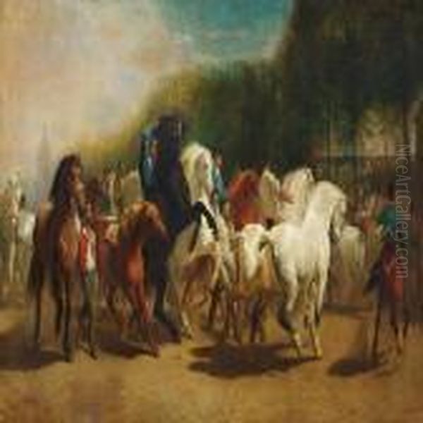 The Horse Fair Oil Painting by Rosa Bonheur