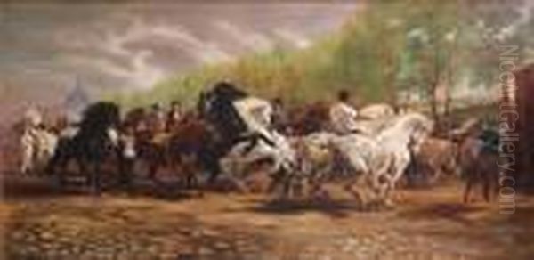 The Horse Fair Oil Painting by Rosa Bonheur