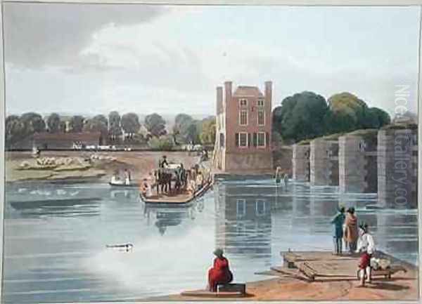 Datchet Ferry near Windsor Oil Painting by William Havell