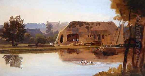 On the Kennet Reading Oil Painting by William Havell