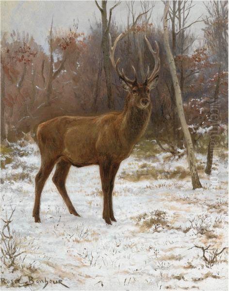 Cerf A Dix Cors Aux Aguets Oil Painting by Rosa Bonheur