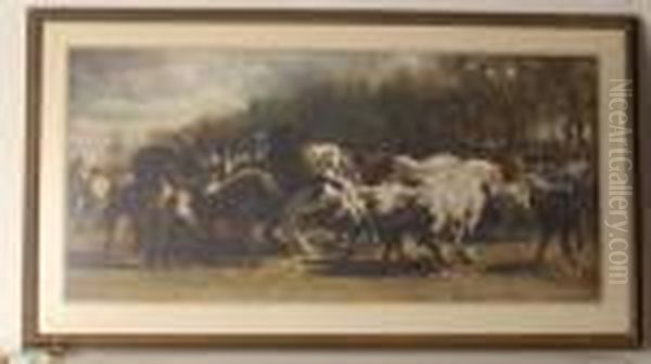 The Horse Fair Oil Painting by Rosa Bonheur