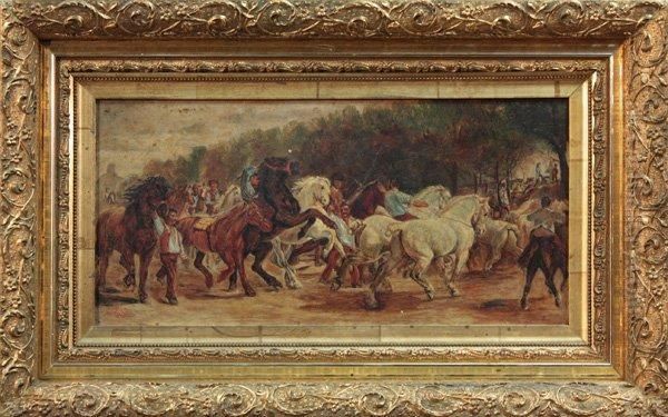 The Horse Fair Oil Painting by Rosa Bonheur