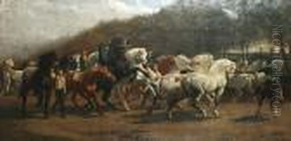 The Horse Fair Oil Painting by Rosa Bonheur