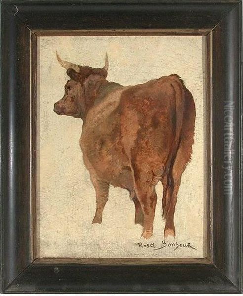 Portrait Of A Bull Oil Painting by Rosa Bonheur