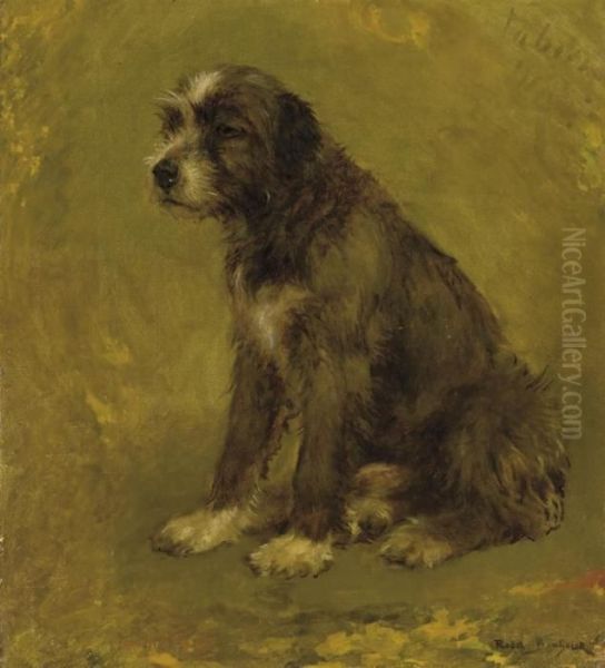 Chien De Berger, Assis Oil Painting by Rosa Bonheur