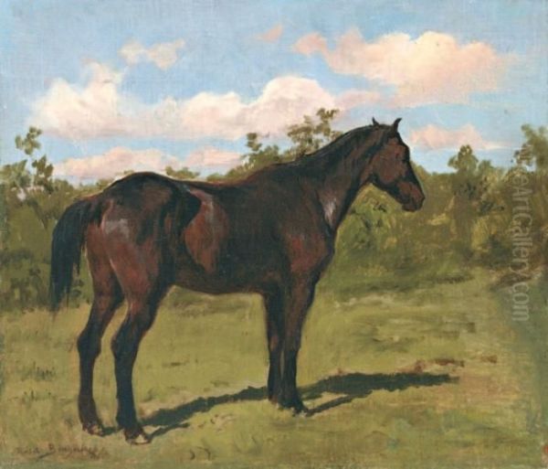 Cheval Dans Un Pre Oil Painting by Rosa Bonheur