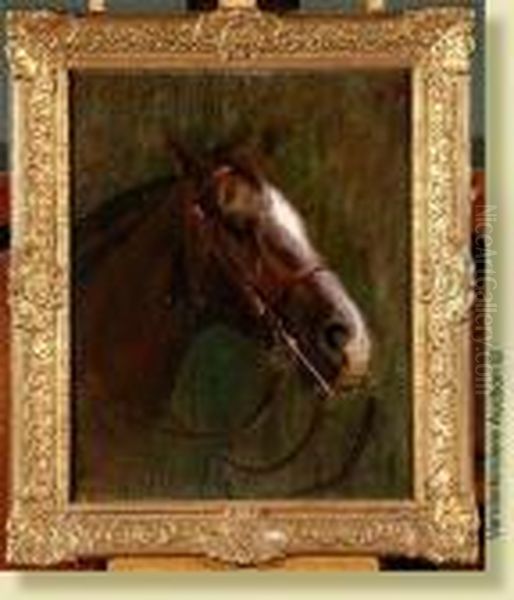 Tete De Cheval Oil Painting by Rosa Bonheur