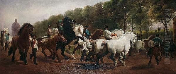 The Horse Fair Oil Painting by Rosa Bonheur