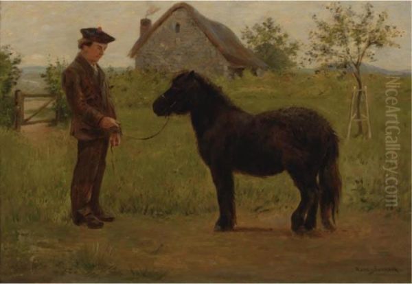 Le Dressage Du Pony Oil Painting by Rosa Bonheur