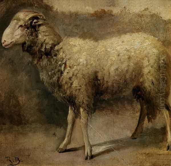 Stehendes Schaf Oil Painting by Rosa Bonheur