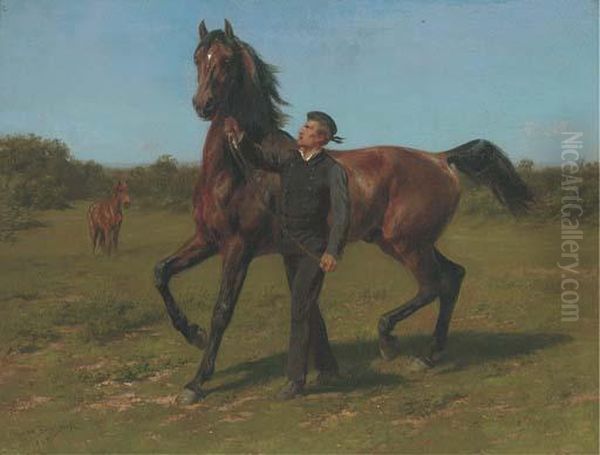 The Racehorse Oil Painting by Rosa Bonheur