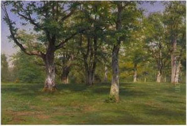 Foret De Fontainebleau: Le Printemps Au Bois Oil Painting by Rosa Bonheur