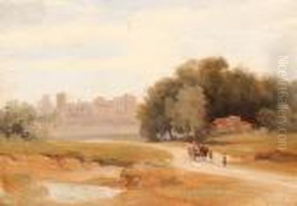 Avignon Oil Painting by Richard Parkes Bonington