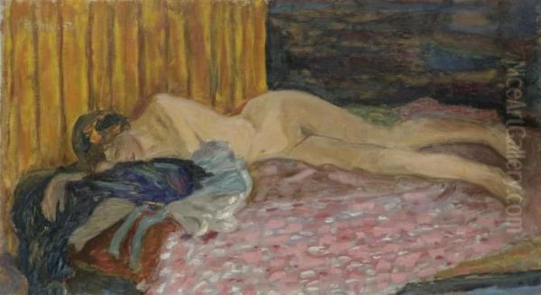 Le Canape Rose Oil Painting by Pierre Bonnard