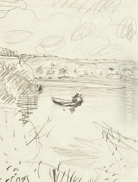 La Riviere Oil Painting by Pierre Bonnard