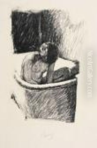 Le Bain Oil Painting by Pierre Bonnard