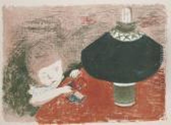 L'enfant A La Lampe Oil Painting by Pierre Bonnard