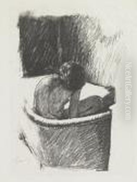 Le Bain (deuxi me Planche) Oil Painting by Pierre Bonnard