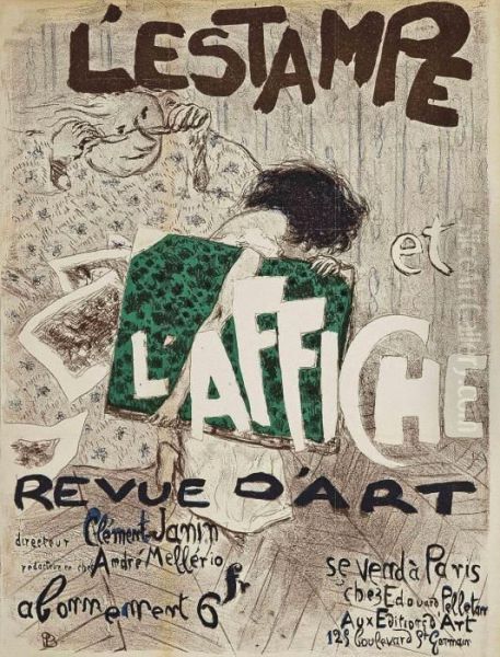 L'estampe Et L'affiche Oil Painting by Pierre Bonnard