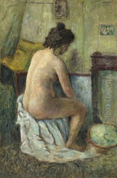 Femme Nue Assise Oil Painting by Pierre Bonnard