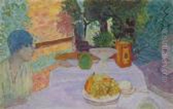 Apres Le Dejeuner Or Le Dejeuner Oil Painting by Pierre Bonnard