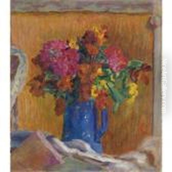 Pot Bleu Oil Painting by Pierre Bonnard