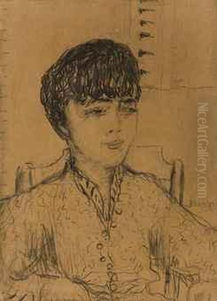 Portrait De Madame Nana Winding Oil Painting by Pierre Bonnard