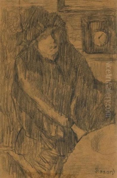 Study For Portrait De Marthe Bonnard Oil Painting by Pierre Bonnard