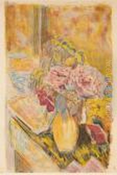 Les Fleurs Oil Painting by Pierre Bonnard