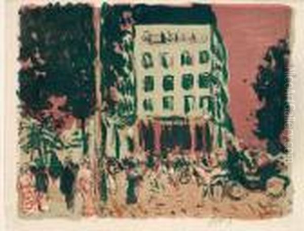 Les Boulevards Oil Painting by Pierre Bonnard