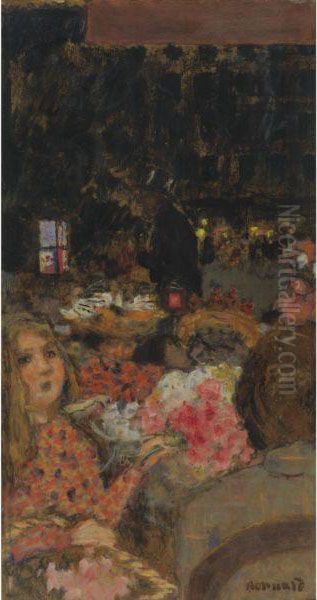 Le Moulin Rouge: Marchande De Fleurs Oil Painting by Pierre Bonnard