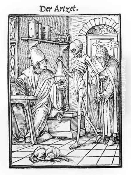 Death and the Physician Oil Painting by Hans Holbein the Younger